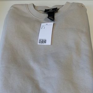 H and m sweater light beige color small
